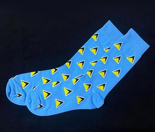 Saint Lucia Flag Socks